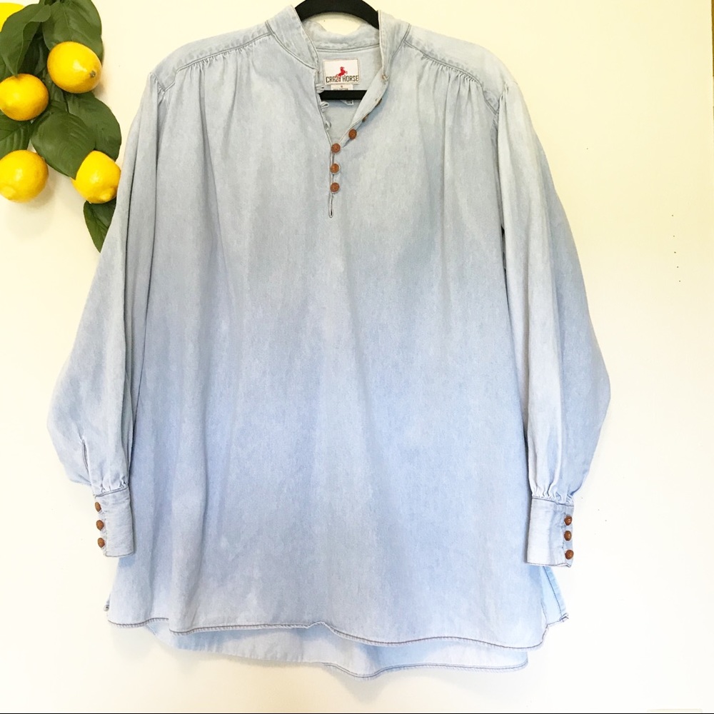 Crazy Horse Outlander 100% Cotton Chambray Tunic S